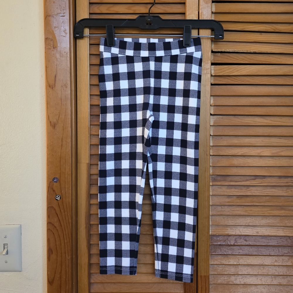 NWOT Janie And Jack Girls Checkered Leggings Size 4